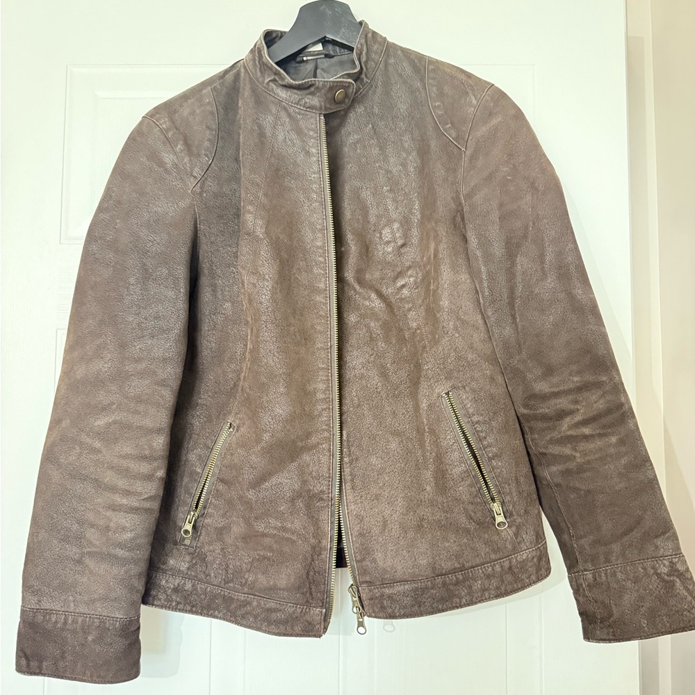 Brown Leather Women's Jacket
